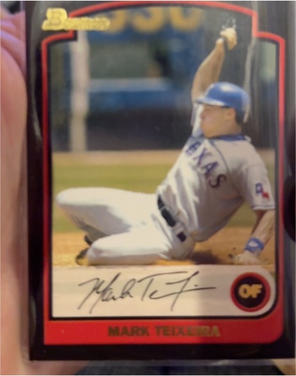 2003 Bowman Draft Picks & Prospects #BDP6 Mark Teixeira — front