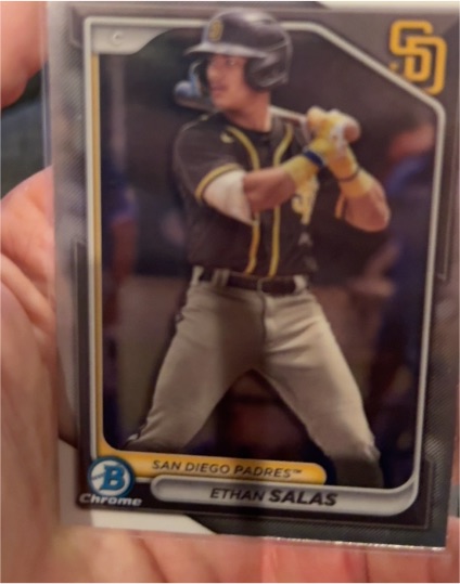 2024 Bowman Chrome #BCP-102 Ethan Salas — front