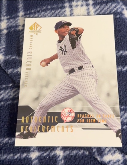 2008 Upper Deck SP Authentic Authentic Achievements #AA-12 Mariano Rivera — front