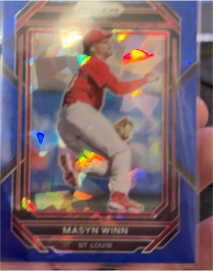 2023 Panini Prizm #132 Masyn Winn Blue Ice Prizms — front
