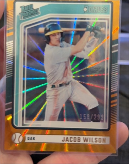2024 Donruss Rated Prospects Orange Laser #158 Jacob Wilson — front