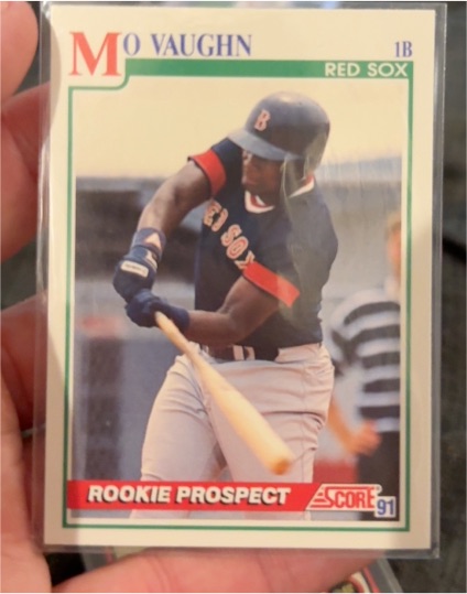1991 Score #750 Mo Vaughn Rookie Prospect — front