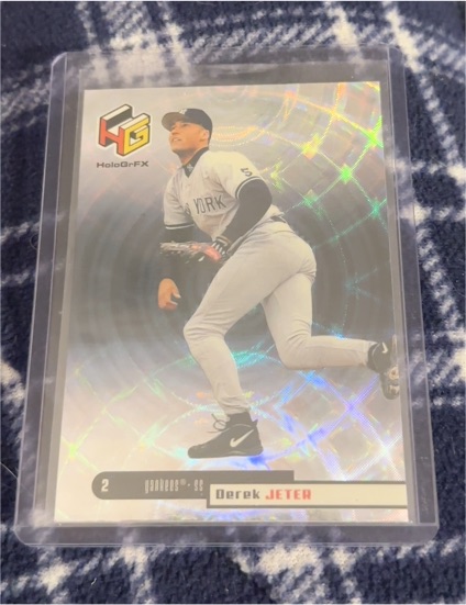 1999 Upper Deck HoloGrFX #38 Derek Jeter — front
