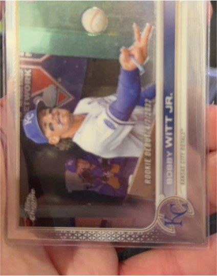 2022 Topps Chrome Update #USC176 Bobby Witt Jr. Rookie Debut — front