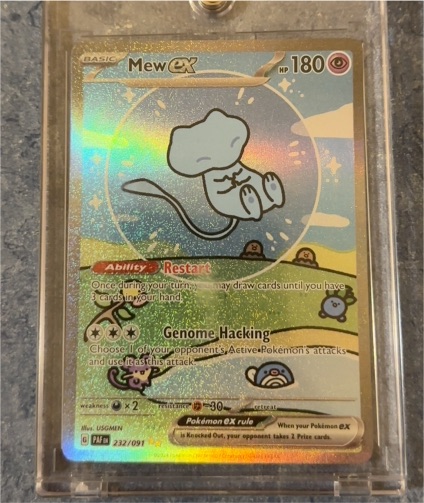 2024 Pokémon Paldean Fates #232/091 Mew ex — front
