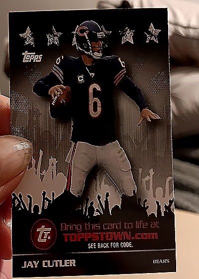 2009 Topps #TTT5 Jay Cutler ToppsTown Silver — front