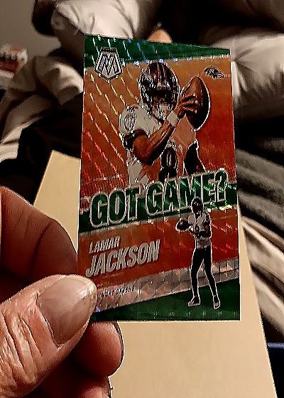 2021 Panini Mosaic #GG-4 Lamar Jackson — front