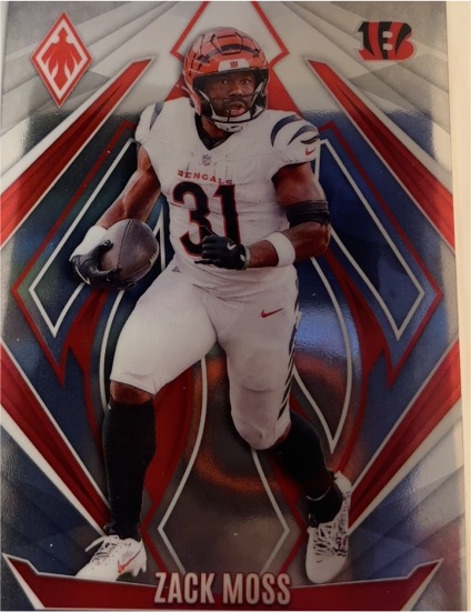 2024 Panini Phoenix #148 Zack Moss — front