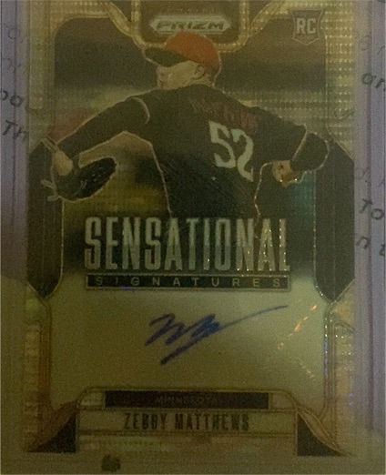2025 Panini Prizm Sensational Signatures #SS-ZM Zebby Matthews — front