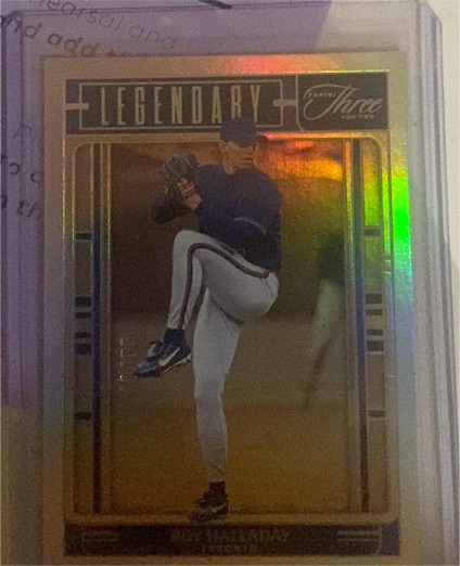 2025 Panini Three and Two Legendary #Roy Halladay — front