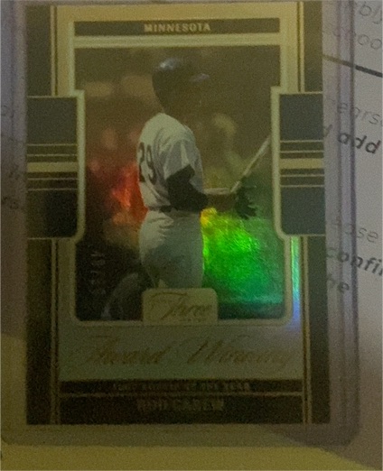 2025 Panini Three and Two #15 Rod Carew — front