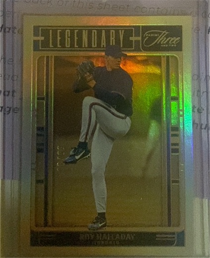 2025 Panini Three and Two Legendary #Roy Halladay — front