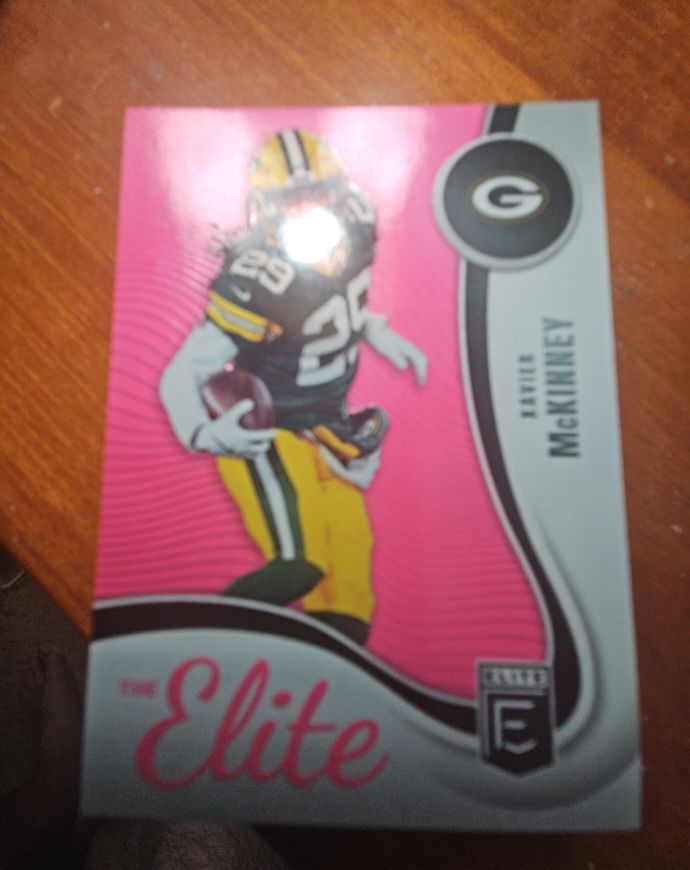 2025 Panini Donruss Elite #4 Xavier McKinney The Elite Pink Parallel — front