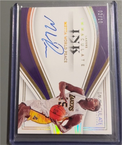 2022-23 Panini Immaculate II-MKA Mark Aguirre Immaculate Ink #02/10 — front