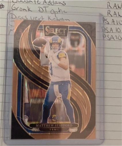 2024 Panini Select #182 Matthew Stafford — front