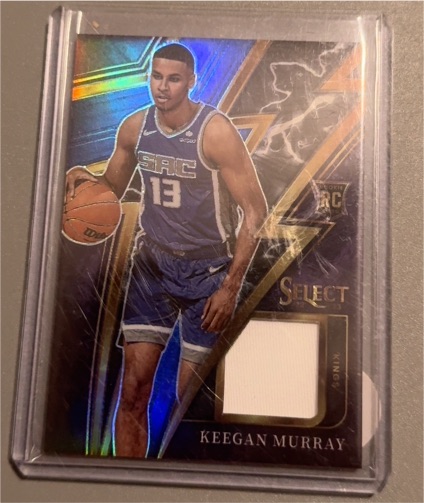 2022-23 Panini Select Sparks Rookie Patch Keegan Murray — front