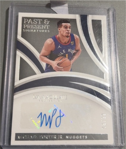 2021-22 Panini Immaculate Past & Present Signatures #10 Michael Porter Jr — front