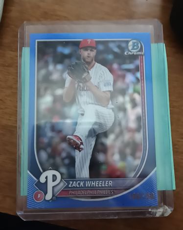 2025 Bowman Chrome #72 Zack Wheeler — front