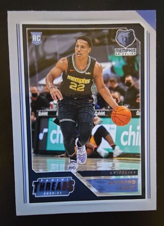 2020-21 Panini Chronicles Threads #92 Desmond Bane Rookie Card — front