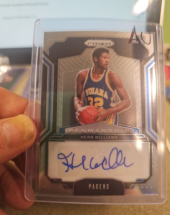 2020 Panini Prizm Penmanship #PNM-HWP Herb Williams — front