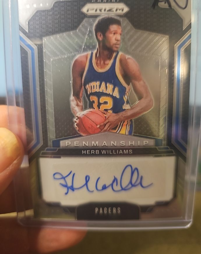 2024-25 Panini Prizm Penmanship #PNM-HWP Herb Williams — front