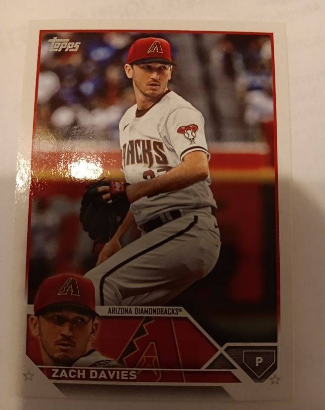 2023 Topps Series 1 #123 Zach Davies — front