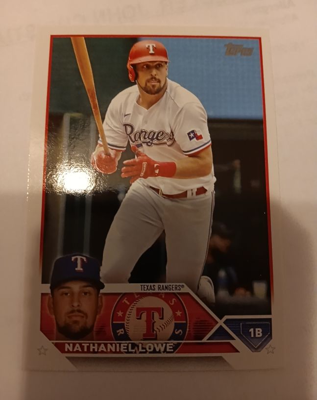 2023 Topps Series 1 #124 Nathaniel Lowe — front
