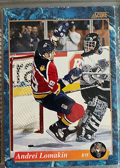 1993-94 Score #529 Andrei Lomakin — front