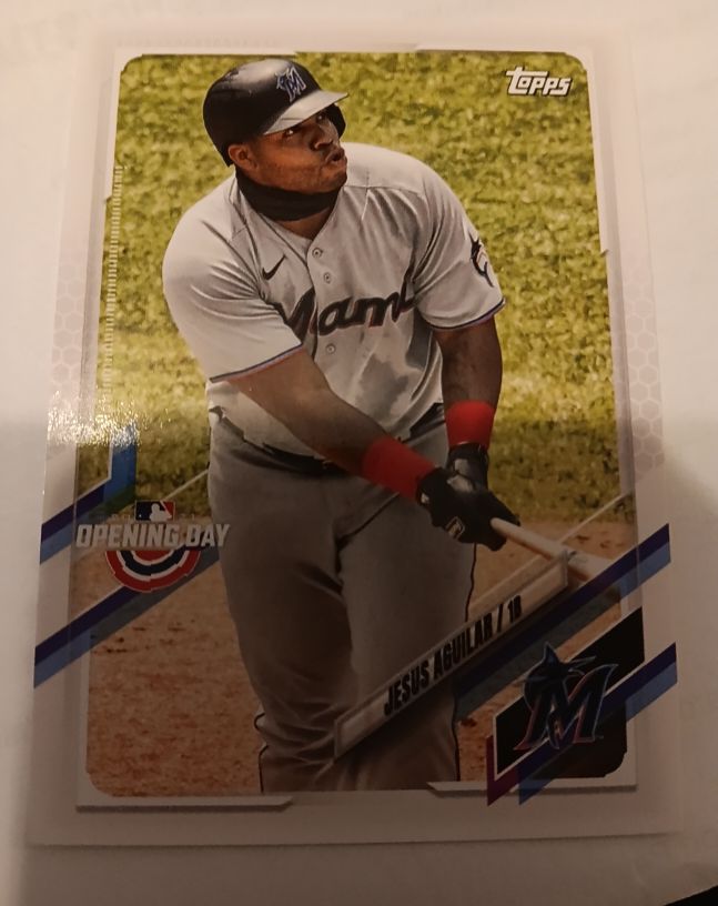 2021 Topps Opening Day #76 Jesus Aguilar — front