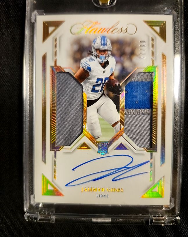 2023 Panini Flawless Football #FOTL 3/6 Jahmyr Gibbs — front