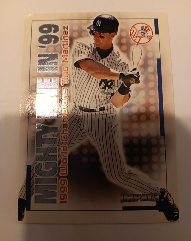 2000 Fleer Impact Mighty Fine in '99 #15MF Tino Martinez — front