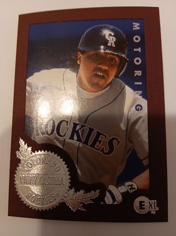 1996 Fleer E-Motion XL #174 Vinny Castilla — front