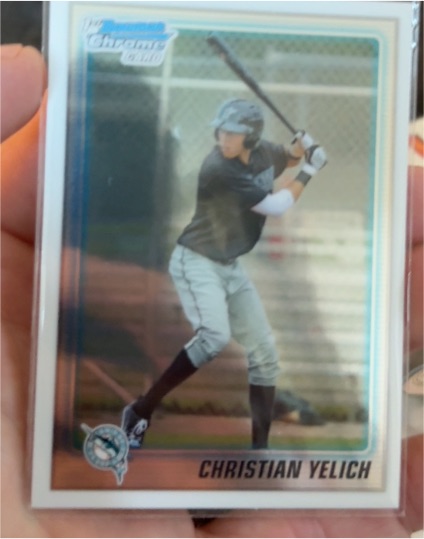 2010 Bowman Chrome #BDPP78 Christian Yelich — front
