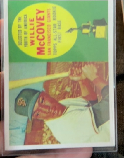 1960 Topps #316 Willie McCovey All-Star Rookie — front