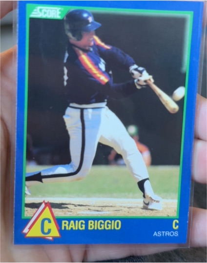 1989 Score #98 Craig Biggio — front