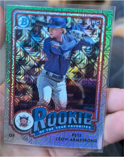 2024 Bowman Chrome Rookie of the Year Favorites Mojo #ROY-13 Pete Crow-Armstrong — front