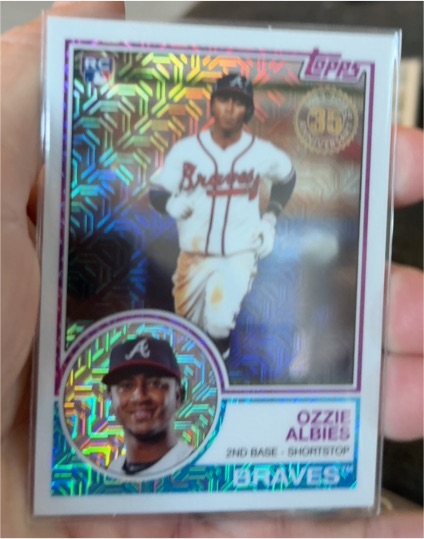 2018 Topps Silver Pack #26 Ozzie Albies — front