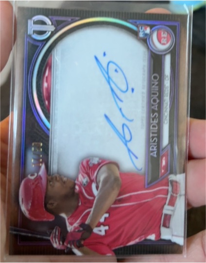 2020 Topps Tribute #TA-AA Aristides Aquino — front