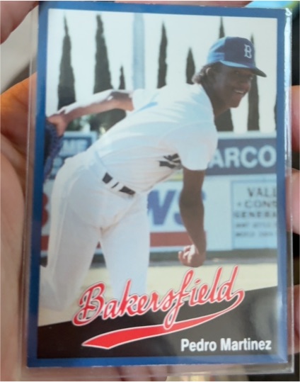 1991 Cal League Bakersfield Dodgers #32 Pedro Martinez — front