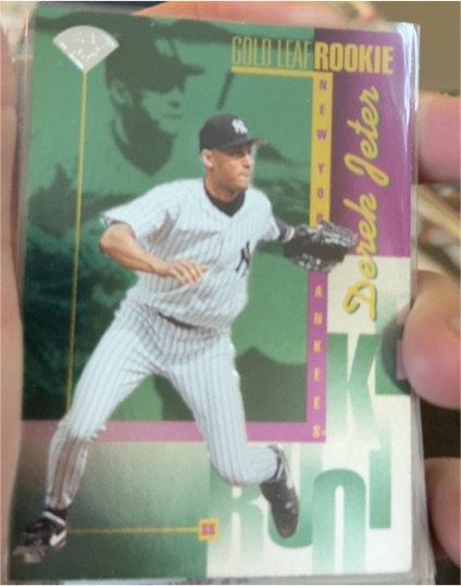 1996 Leaf Gold Leaf Rookie #211 Derek Jeter — front