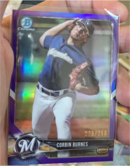 2018 Bowman Chrome Prospects #BCP132 Corbin Burnes — front