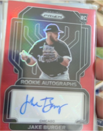 2022 Panini Prizm #RA-JB Jake Burger Rookie Autographs — front