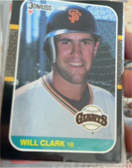 1987 Donruss #66 Will Clark — front