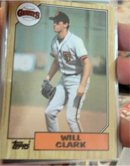 1987 Topps #420 Will Clark — front