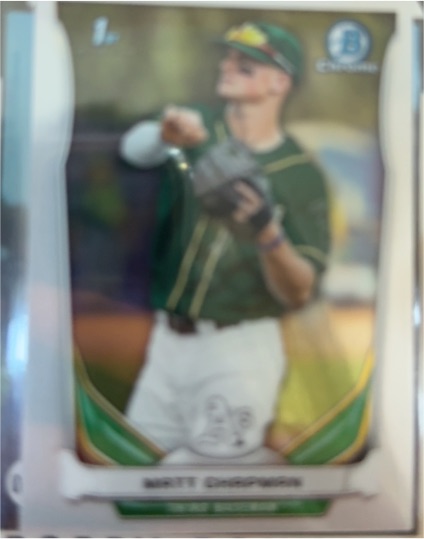 2014 Bowman Chrome Draft #CDP21 Matt Chapman — front
