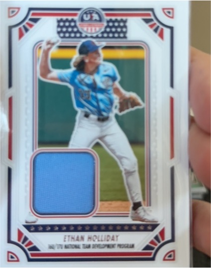2024 Panini Stars and Stripes USA Materials Ethan Holliday #USA-EH — front
