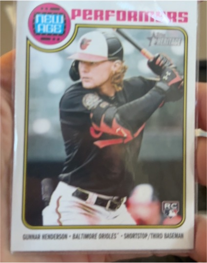 2023 Topps Heritage New Age Performers #NA-15 Gunnar Henderson — front