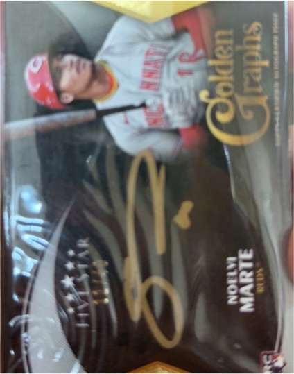 2024 Topps Five Star Golden Graphs #Noelvi Marte Rookie Autograph — front