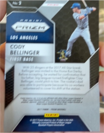 2017 Panini Chronicles Prizm #2 Cody Bellinger — front