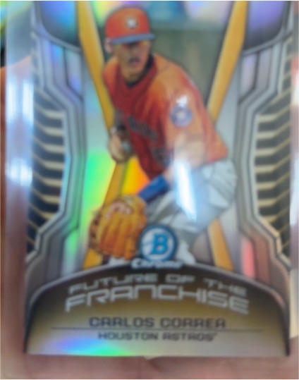 2014 Bowman Draft Chrome #FF-CC Carlos Correa Future of the Franchise Mini — front